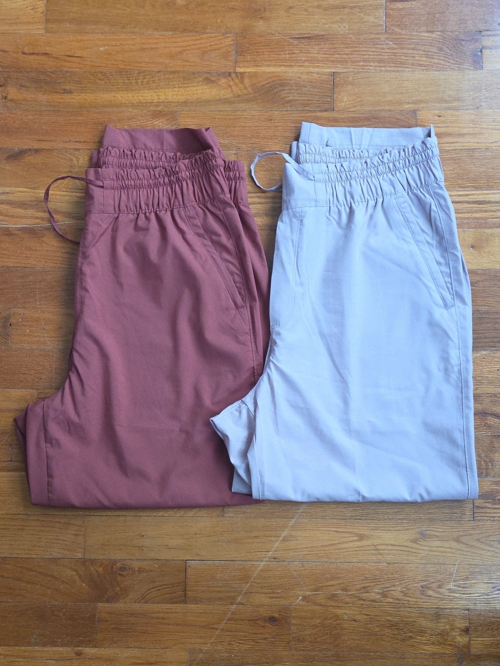 Old Navy Drawstring Jogger Pants - Rose Clay & Light Gray